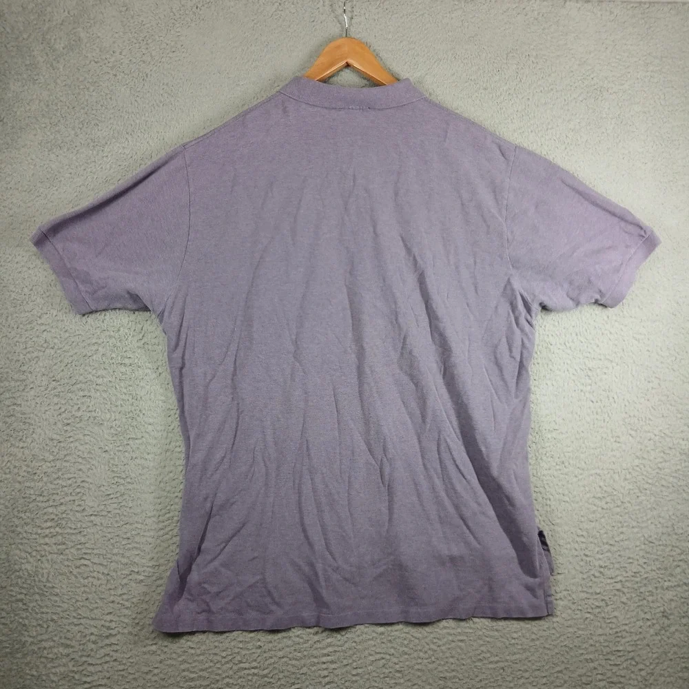 Vintage Polo Ralph Lauren Pique‎ Cotton Knit Short Sleeve Polo Shirt XXL Purple